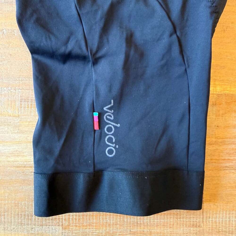 Velocio Super Light Cycling Bib Shorts Mens Large Black Mesh Straps Italy Bike